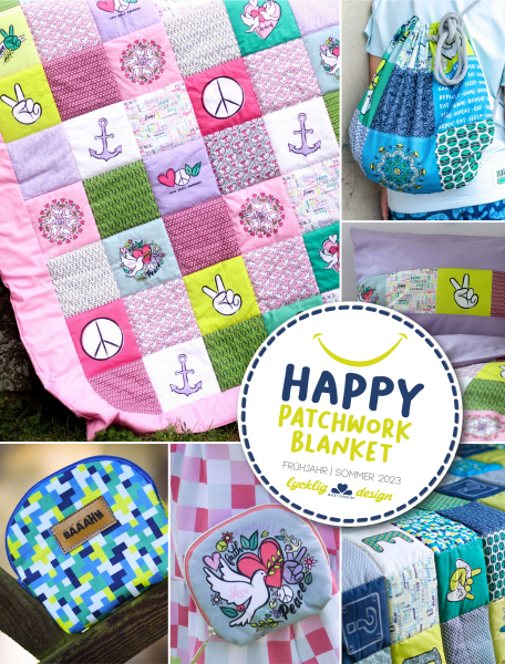 Baumwoll - Webware Happy Patchwork Blanket by Lycklig Design - Happy Gamer