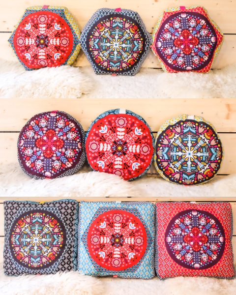 Pillow Party by Jolijou - Kissen - Panel in beere - Töne