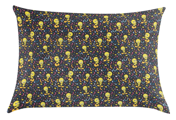 Baumwoll - Popeline  Looney Tunes - Tweety auf schwarz