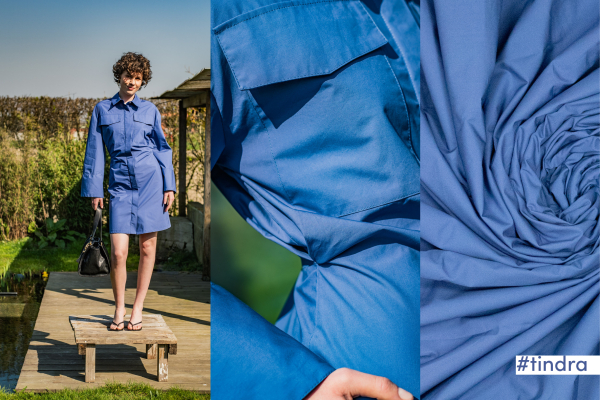 Baumwoll Gewebe Smooth Touch - blau