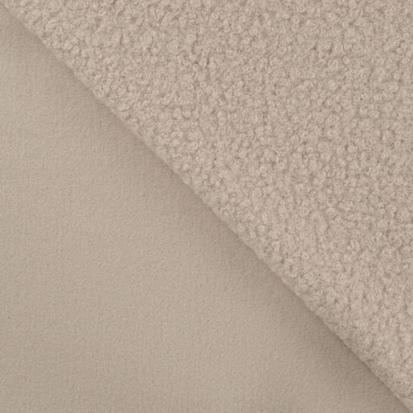 Bouclé in sand - Kuschelfleece