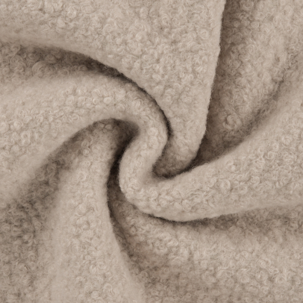 Bouclé in sand - Kuschelfleece