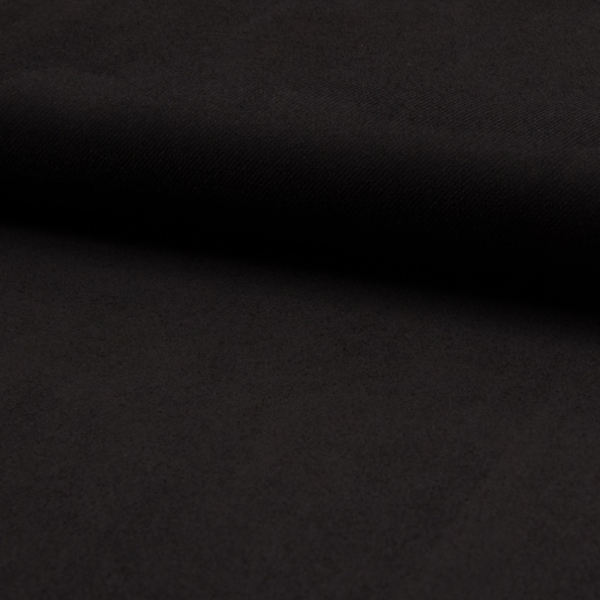 Suede - Twill -  schwarz