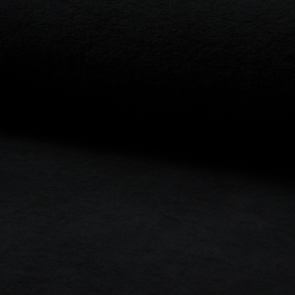Baumwollfleece schwarz