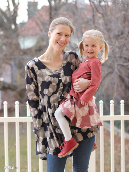 Viskose Webware Noviembre by Bienvenido Colorido - Kreise in grau schwarz