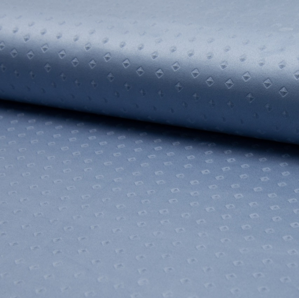 Suede mit 3D Muster in himmelblau - wildlederähnlicher Jersey - Rest 0,7 m