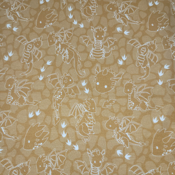 Baumwolljersey mit Drachen