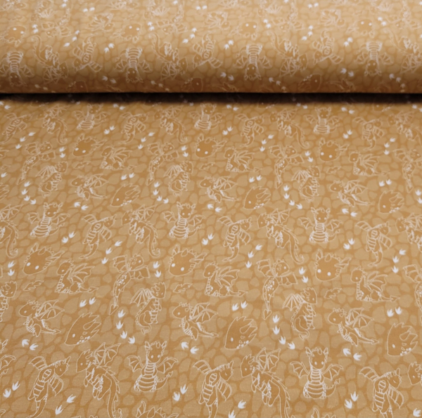 Baumwolljersey mit Drachen