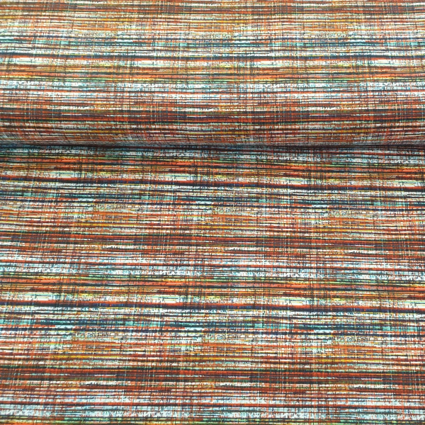 Baumwolljersey abstrakte Streifen bunt - Digitaldruck