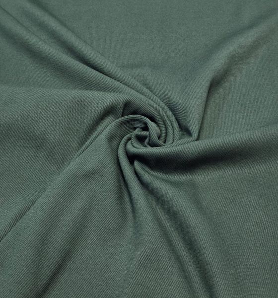 Bündchen Feinripp 2x2 in dunkelgrün