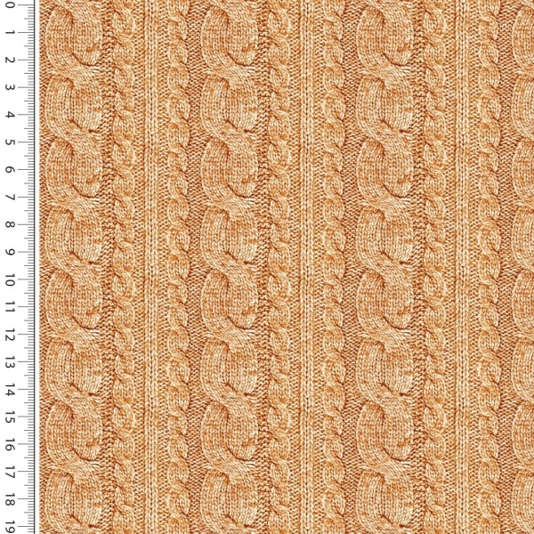 French Terry Strickoptik in senf