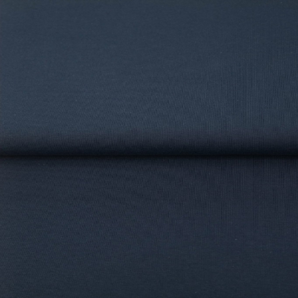 Baumwolljersey uni blau