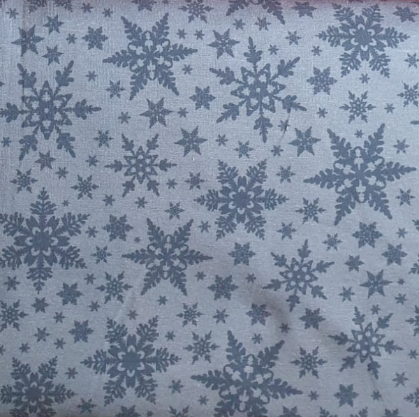 Baumwolljersey Jesse - Schneesterne - Kristalle - blau