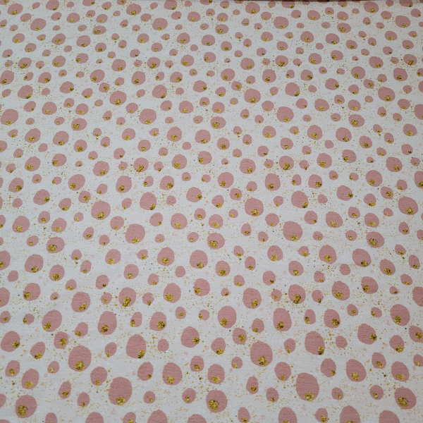 Viskosejersey - Glitzeroptik mit Punkten