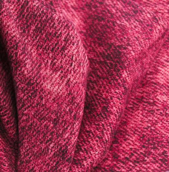 French Terry Jeans Optik pink / fuchsia