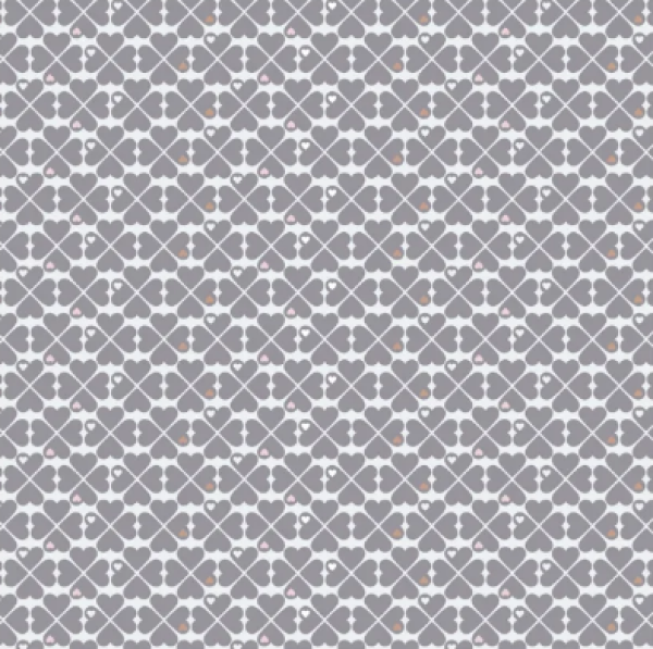Baumwolljersey Klee in grau by Graziela