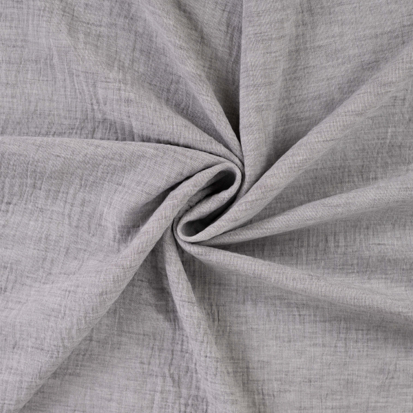 Leinen - Look grau meliert - knitterarm