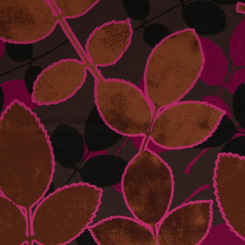 Viskose Webware Leaf Stamps by Thorsten Berger - Blätter in pink
