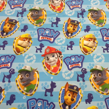Baumwoll - Popeline Paw Patrol - Marshall, Rubble, Chase und Rocky - Rest 0,5 m